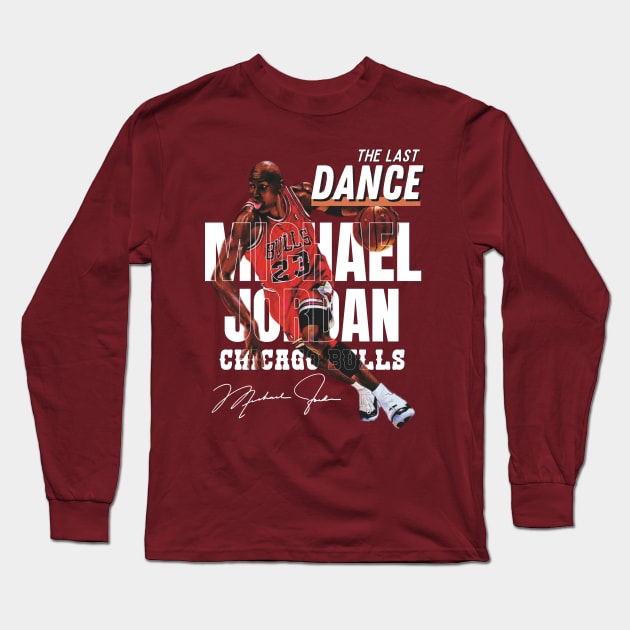 Michael Jordan Aesthetic Tribute 〶 Long Sleeve T-Shirt by Terahertz'Cloth